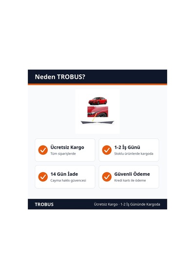 Trobus Kaş Çıta Takımı Honda Civic Fe1 2022 Ve Sonrası Uyumlu Far Üstü Piyano Black 2 Parça