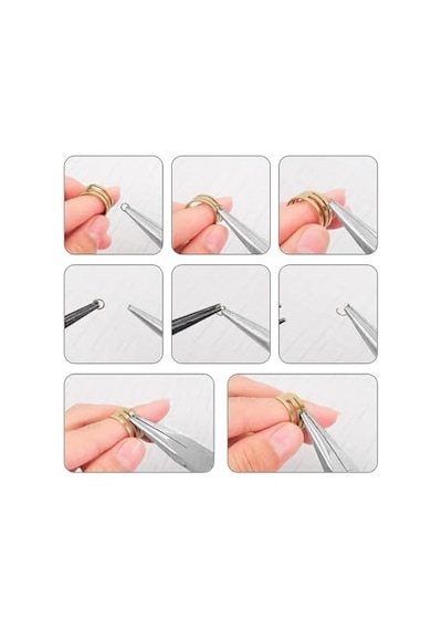 Profesyonel 2'li Takı Pense Seti 12 Cm Takı Yapımı İçin Mini Pense Seti 722505