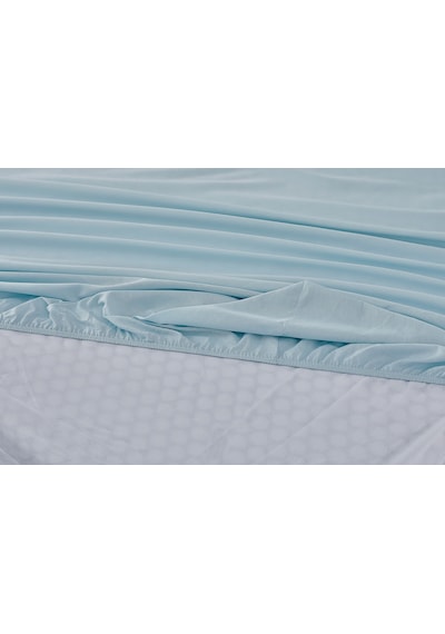 Colourful Fitted Çarşaf Çift King Size - Mavi