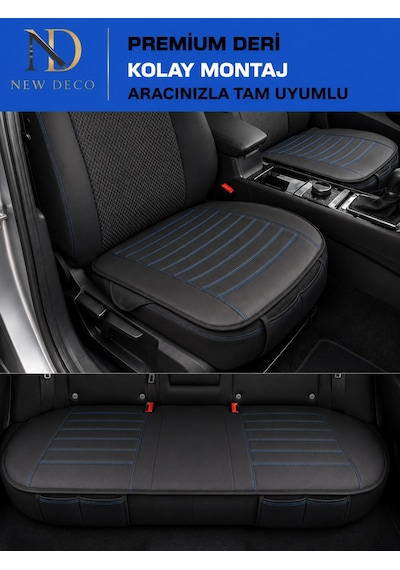 Renault Duster Araçlara Uyumlu Premium Deri 3 Parça Oto Koltuk Minderi Araca Uyumlu 4 Mevsim Kolay Montaj 88408448