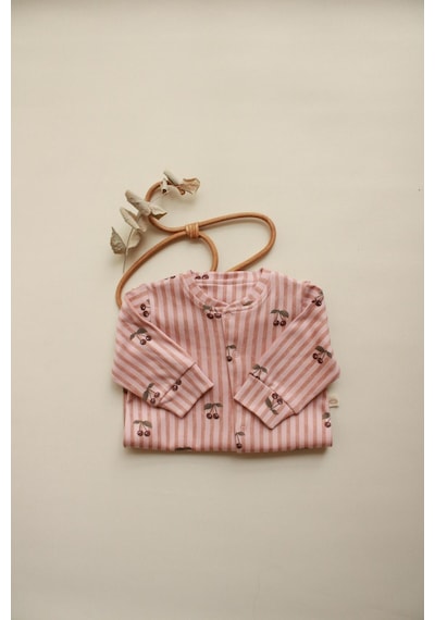 Oh La La Koala Stripe Cherry Serisi Tulum Bej