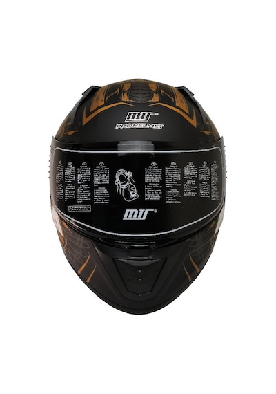 M801 Snake Anubis Motosiklet Kaskı Spoiler Mod Güneş Vizörlü Full Face Kask Çok Renkli
