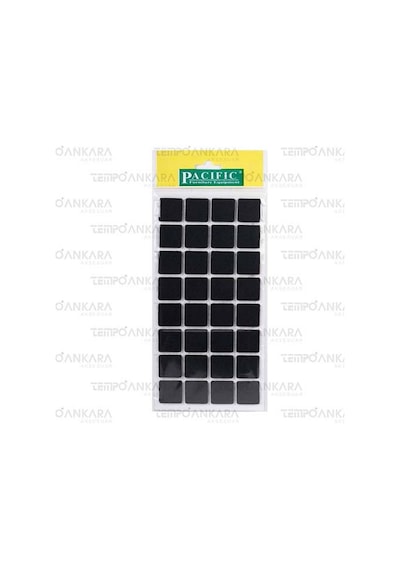 Pacific Siyah Yapışkanlı Keçe 25mm X 25mm