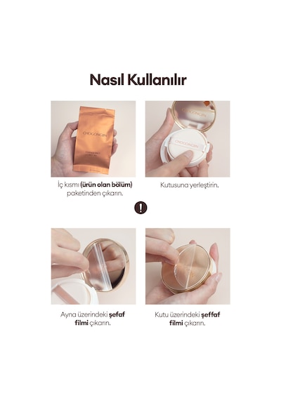 Bakım Sunan Nemlendirici Krem Fondöten Chogongjin Esence Pact 23c Spf50+/pa++++ 23