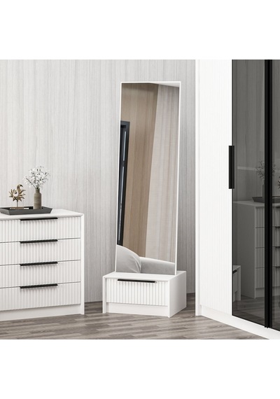 Kale Luxe Boy Aynası - Beyaz