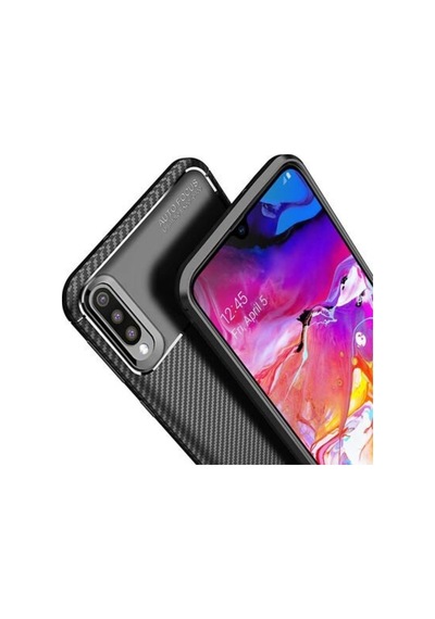 Samsung Galaxy Uyumlu A70 Karbon Görünüm Negro Silikon Kilif 545283881