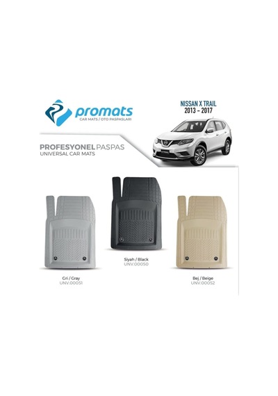 Bermot Nissan X Trail 2013-2017 Oto Paspas Profesyonel 4d Gri