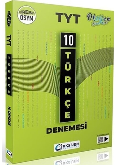 TYT Türkçe 10 Branş Denemesi -  Oksijen Yayınları
