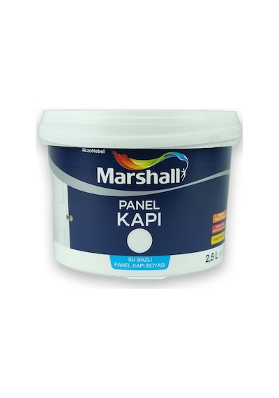 Marshall Su Bazlı Panel Kapı Boyası Beyaz 2,5 L