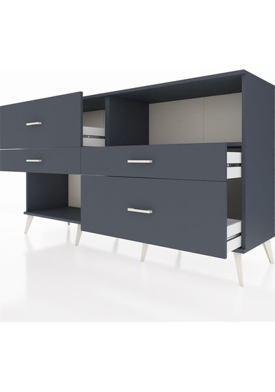 Hyperion Konsol Tek Raflı 4 Çekmeceli 176x44x99 Antrasit-antrasi Antrasit-antrasit Hyperion Konsol Tek Raflı 4 Çekmeceli 176x44x99 Antrasit-antrasi Antrasit-antrasit