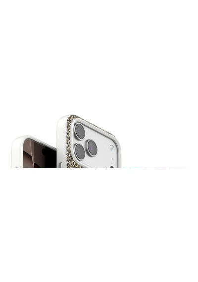 Onegif Apple iPhone Uyumlu iPhone 17 Pro Max Bright Simli Kapak - Çöl Titanyum Renkli