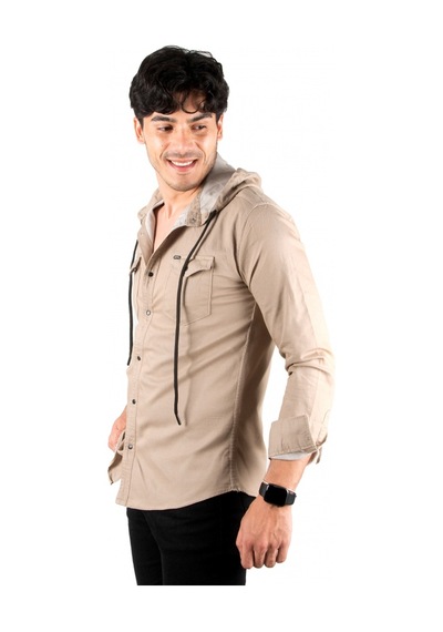 Deep Sea Deepsea Bej Kapüşonlu Likralı Kot Gömlek Slim Fit Çıt Çıt Kapamalı Erkek Gömlek 2300396 Deep Sea Deepsea Bej Kapüşonlu Likralı Kot Gömlek Slim Fit Çıt Çıt Kapamalı Erkek Gömlek 2300396