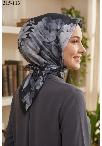 Sharell Desenli Soft Pamuk Eşarp 315-113 Çok Renkli