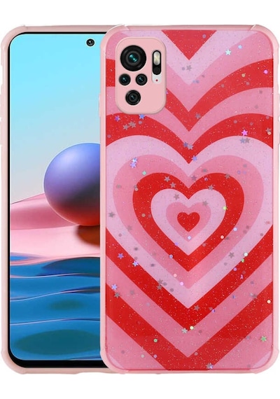 Xiaomi Poco M5S Kilif Simli Desenli Kamera Korumali Popy Kilif 559424706