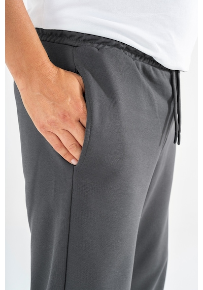Souris Erkek Füme Modern Fit Casual Jogger Pantolon Pike Dokulu Mevsimlik