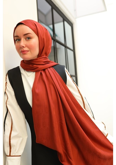 Silk Home Deluxe Şal 40004-18 Kiremit