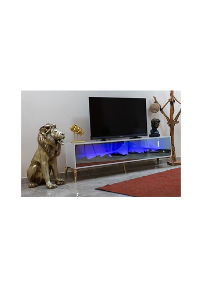 Leon Şömineli Tv Ünitesi 170 X 30 Beyaz Beyaz Leon Şömineli Tv Ünitesi 170 X 30 Beyaz Beyaz