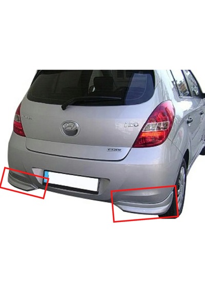 Hyundai İ20 2013-2014 Arka Tampon Flapları Boyasız