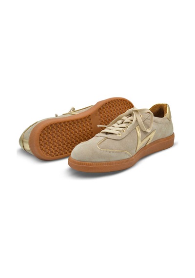 Venüs Deri Kadın Süet Sneakers Ayakkabı Taş-altın 2609902y Yetişkin