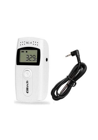 Elitech Rc-4 Sıcaklık Kaydedici Datalogger Pdf Rapor Kablolu Sensör 0