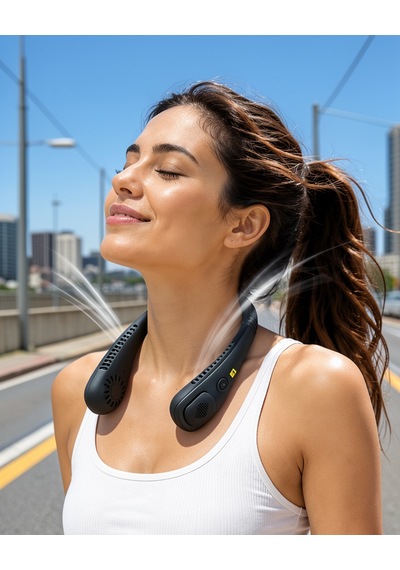 Taşınabilir Boyun Fanı 4 Fanlı Turbo Sistem Uczzzbl9boyunfanı-4