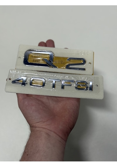 Q2 Ve 40 Tfsı Krom Bagaj Yazısı Seti 2 Li 3m 3d Abs Arma Logo