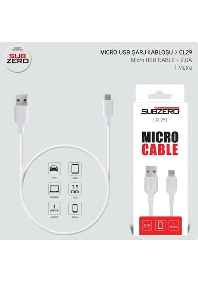 Subzero 2a Micro Hızlı Kablo Cl29