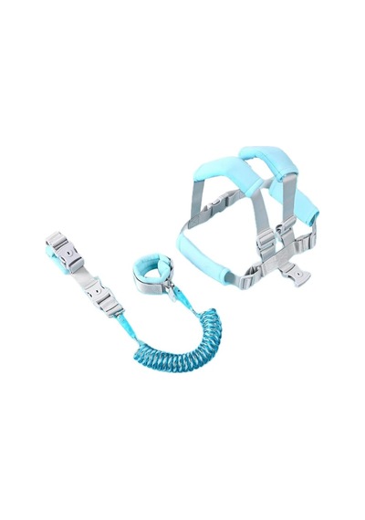 Çocuk Emniyet Tasması Ve Bilek Bağı Seti 3in1 Ayarlanabilir 2.5m Anti Kayıp Sistemi Turkuaz Turquoise