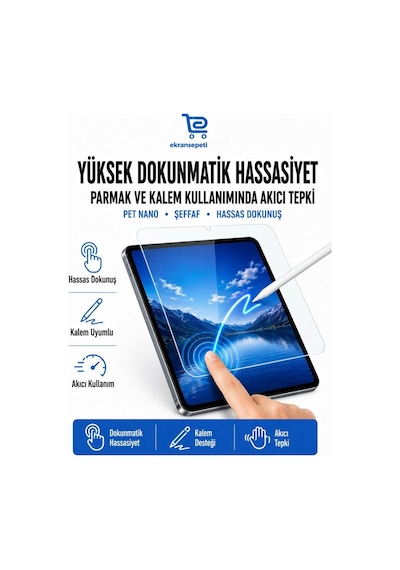 Microsoft Surface Pro 11 13 İnç Uyumlu 3'lü Paket Şeffaf 9h Nano Kırılmaz Tablet Ekran Koruyucu