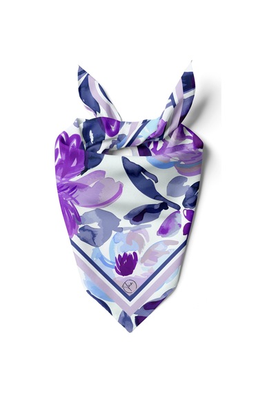 Bohem Mor Esinti Desen 55x55cm Bandana/fular Çok Renkli