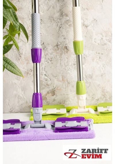 Zarif Evim Sihirli Teleskobik Mikrofiber Ayarlanabilir Mop + Yedek