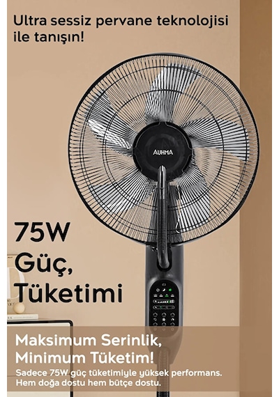 Uzaktan Kumandalı Buzlu Vantilatör Buharlı 2.8l Nemlendirici Fan