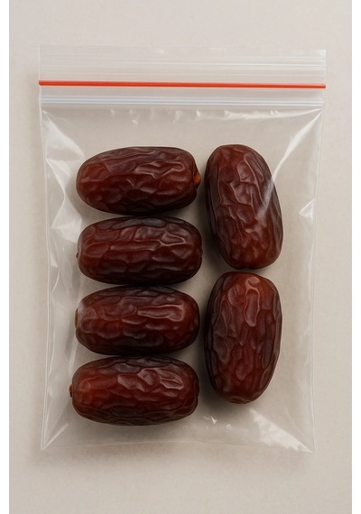 Kilitli Çıtçıtlı Hac Umre Hurma Paketleme Poşeti 11x14 Cm 100 Adet
