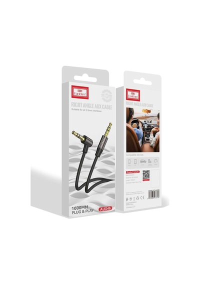Earldom Aux46 Tak Çalıştır 1m 3.5mm Aux Kablo - Siyah M414