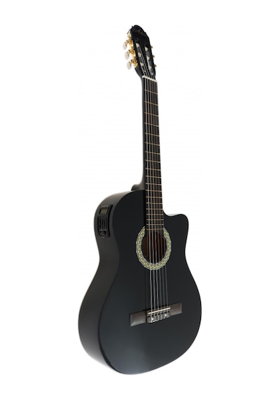 Almira Mg917ce-bk Elektro Klasik Gitar - Siyah Orta Seviye - Cut