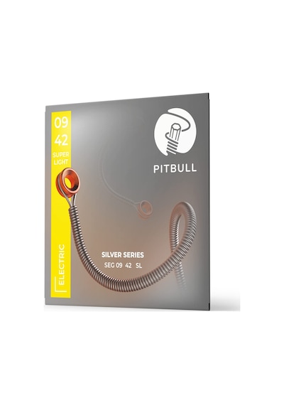 Pitbull Silver Seri Elektro Gitar Teli 09-42 Super Light Seg 09-42 Sl