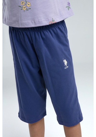 U.s. Polo Assn. Kız Çocuk Mor Kapri Takım Us2069 Mor