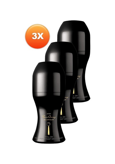 Avon Far Away Glamour Kadın Rollon 50 Ml. Üçlü Set