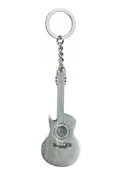 Metal Gitar Tasarımlı Rock Müzik Temalı Anahtarlık Unisex Aksesuar