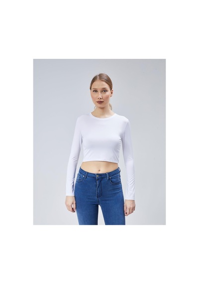 Virago Soft Touch Yuvarlak Yaka Crop Uzun Kol Bluz/body Beyaz - 686786242 Beyaz - 686786242 Beyaz Virago Soft Touch Yuvarlak Yaka Crop Uzun Kol Bluz/body Beyaz - 686786242 Beyaz - 686786242 Beyaz