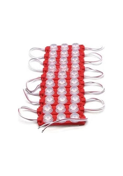 12v Camlı Soft Parmak Kırmızı