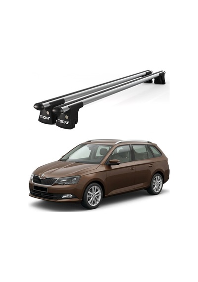 Trio-ı Skoda Fabia Kombi 2014 Ve Sonrası Uyumlu Kilitli Ara Atkı 120cm Port Bagaj Tavan Barı