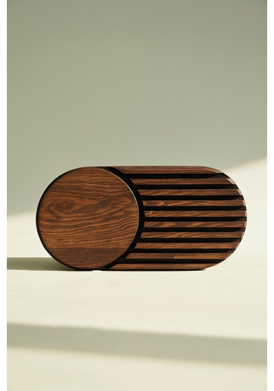 Fam Wood Art Doğal Ahşap Dekoratif Kahvelik , Sunumluk , Yağdanlık %100 Çam Kahverengi
