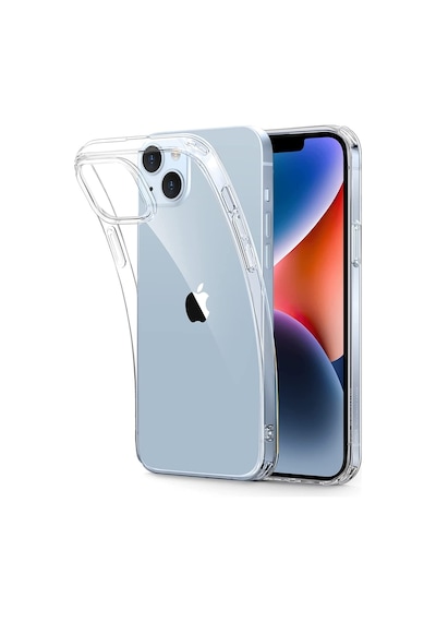 Apple Uyumlu iPhone 14 Plus 1mm Süper Silikon Şeffaf Kapak