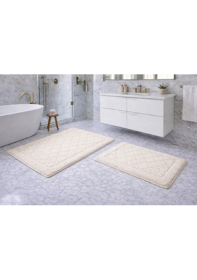 Klozet Takımı Tuftıng Sensıtıve Krem 60x100