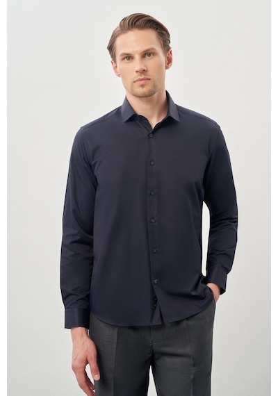İmza Koyu Lacivert Uzun Kol Düz Bez Ayağı Yarım İtalyan Yaka Cepsiz Pamuklu Classic Slim Fit Gömlek 1004245268 Koyu Lacivert İmza Koyu Lacivert Uzun Kol Düz Bez Ayağı Yarım İtalyan Yaka Cepsiz Pamuklu Classic Slim Fit Gömlek 1004245268 Koyu Lacivert