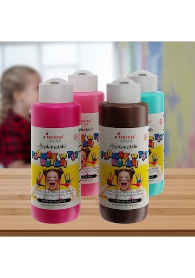Tamamlayıcı Renkler Parmak Boyası 4&apos Lü Set 4x120ml Diğer