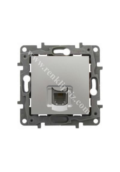Legrand Salbei Serisi Alüminyum 1 Çıkışlı Rj11 Telefon Prizi  - 767229
