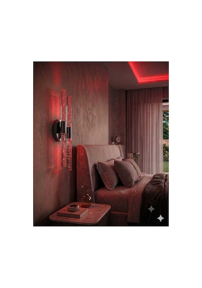 Bubbleflux Dubble Medium 40 Cm Modern Tasarım Led Aplik - Duvar Lambası - Siyah - Elektrikli - Rgb Kumandalı Siyah Rgb Elektrikli Kumandalı