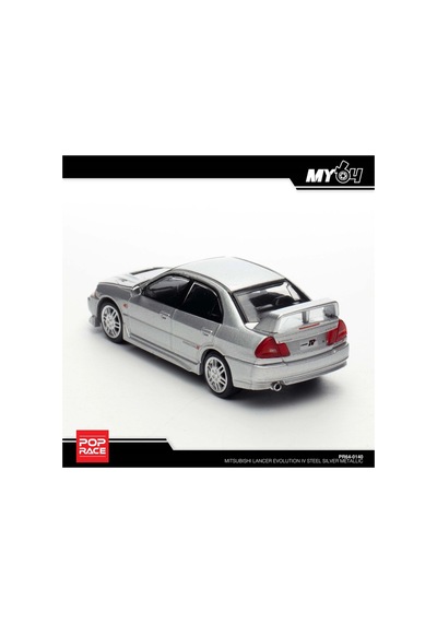 /64 Mitsubishi Lancer Evolution Iv Steel Silver Metallic